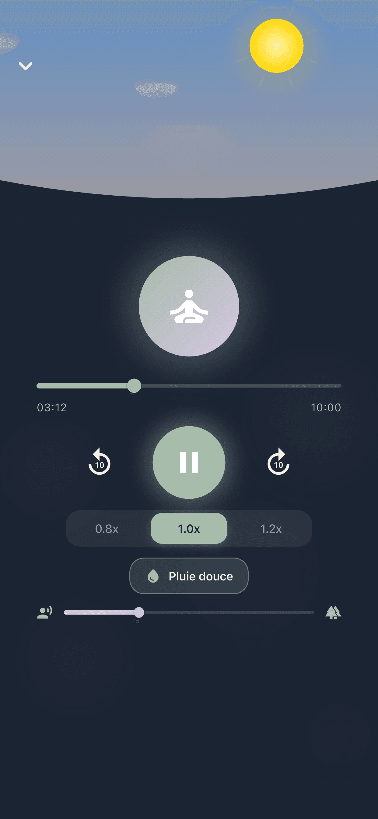 Zenvy — lecteur avec fond sonore