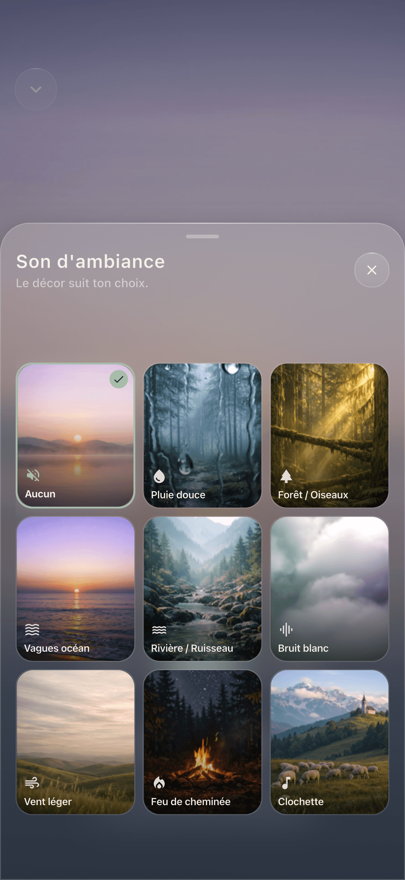 Rain, forest, ocean… seven background sounds to choose from
