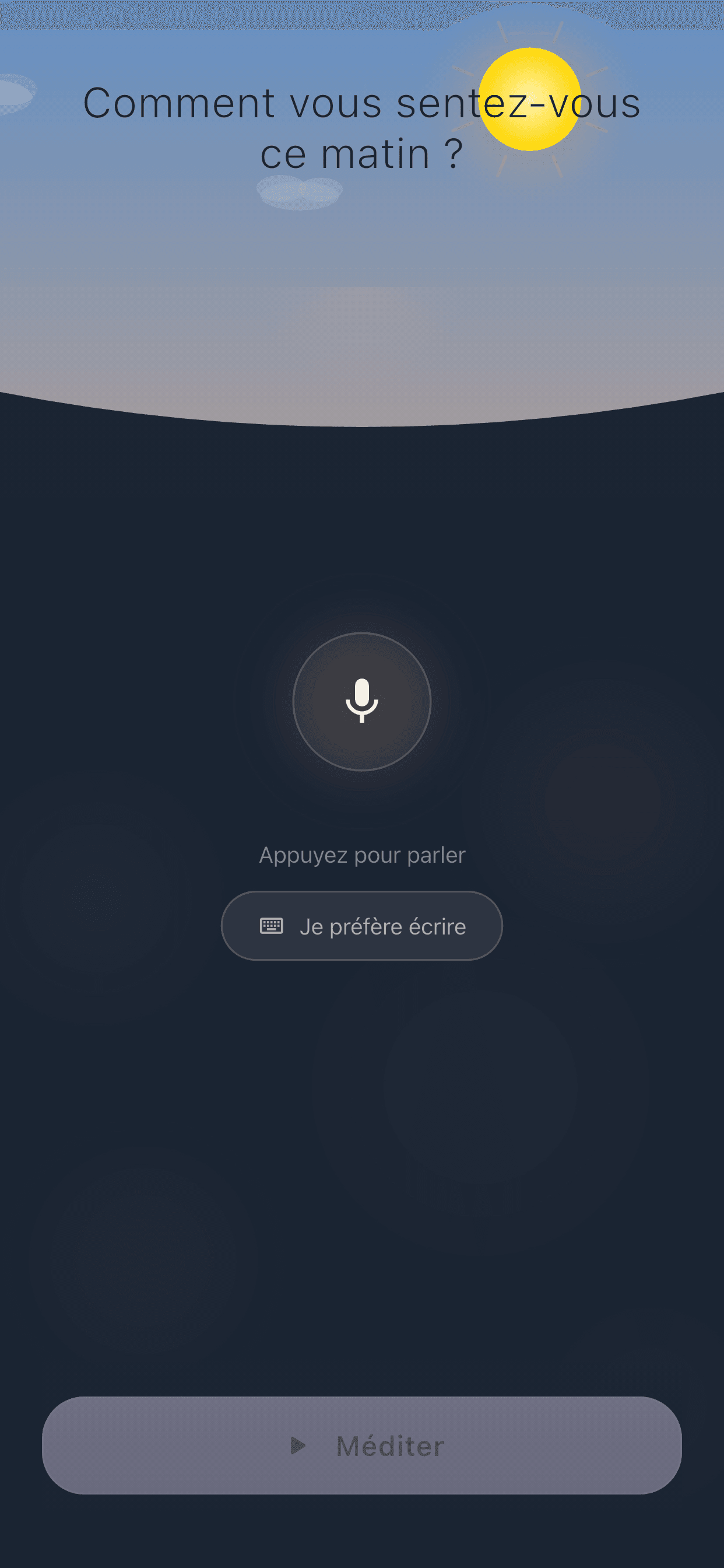 Zenvy — saisie vocale de l'humeur